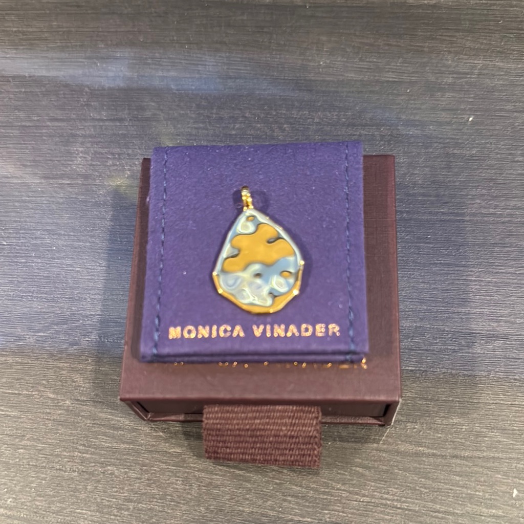 Monica Vinader Deia Pebble Locket 18k Gold Vermeil